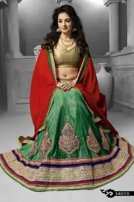 Picture of indian designer bridal lehenga choli wedding partywear,