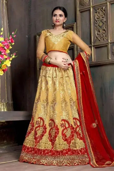 Picture of indian designer embroidery lehenga choli women dress w,