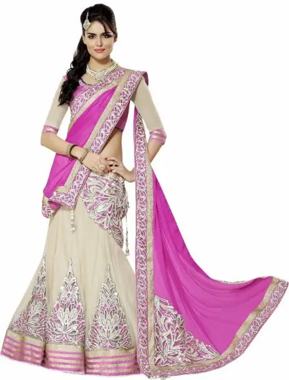 Picture of indian designer ethnic lehenga long anarkali embroidere