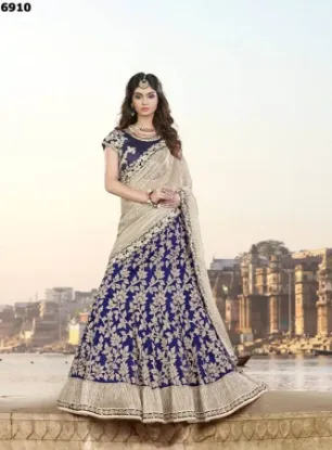 Picture of indian designer lehenga choli pakistani wedding leheng,