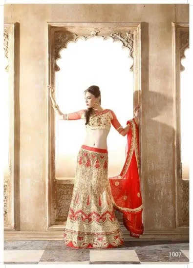 Picture of indian designer lehenga choli pakistani wedding party w