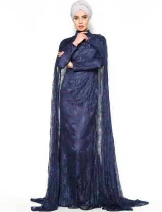 Picture of wedding gown jackets lace abaya jilbab kaftan dress dub