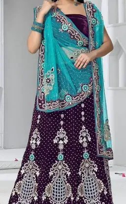 Picture of indian designer lehenga pakistani wedding party wear le