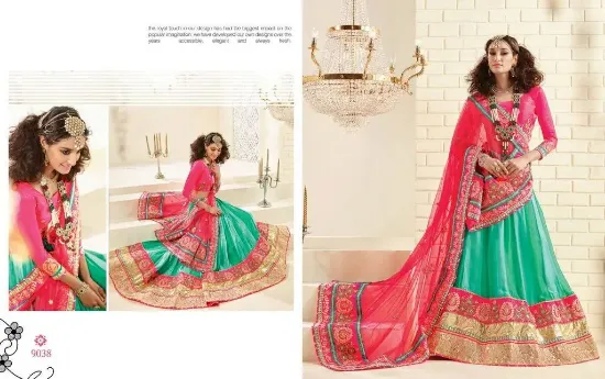 Picture of indian designer lehenga saree pakistani women wedding ,