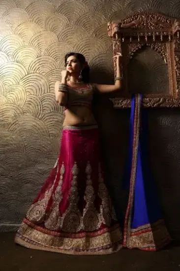 Picture of indian designer lehenga saree partywear designer sari,,