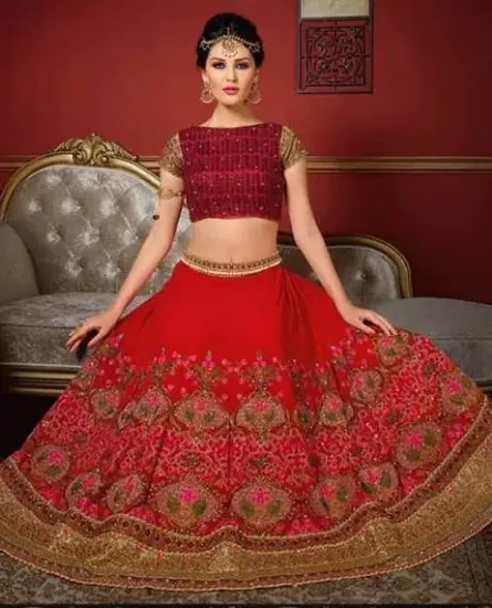 Picture of indian designer lehenga women dress ladies lengha chol,