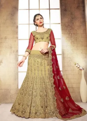 Picture of indian designer royal family wedding lengha party wear,