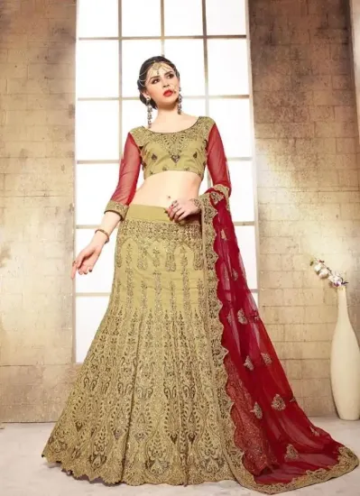 Picture of indian designer royal family wedding lengha party wear,