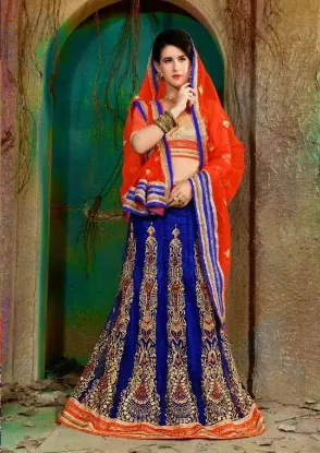 Picture of indian designer saree wedding party wear pakistani lehe