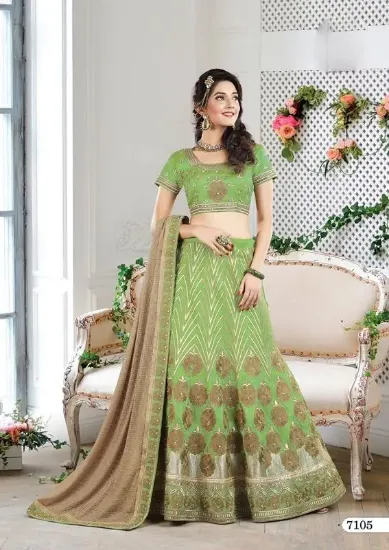 Picture of indian designer sari women wear bollywood lehenga weddi