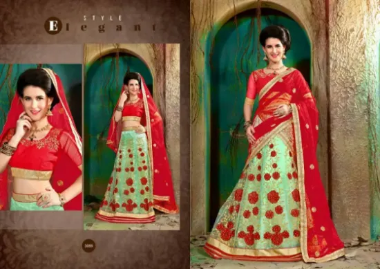 Picture of indian designer traditional wedding beautiful heavy wo,