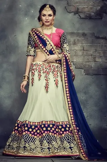 Picture of indian dress designer party wear embroidery most attra,