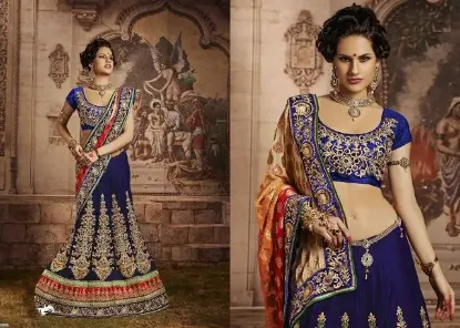 Picture of indian dress designer wear bridal lehenga choli pakist,