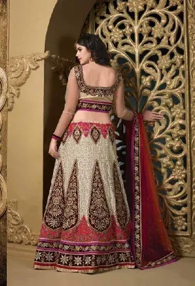 Picture of indian dress women lehenga choli bollywood wedding part