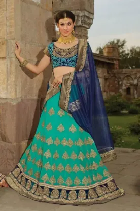 Picture of indian ethnic bridal lehenga choli wedding party wear ,