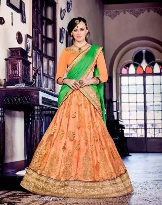 Picture of indian ethnic designer lehengapakistani bridal lehengac