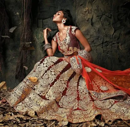 Picture of indian ethnic designer lehengapakistani bridal lehengad