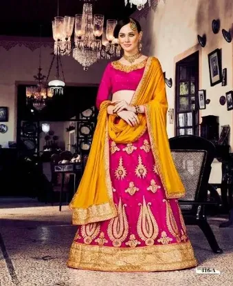 Picture of indian ethnic designer wedding lehenga sn number leheng