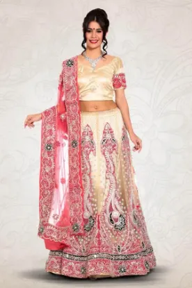 Picture of indian latest designer lehenga blouse set embroidery p,