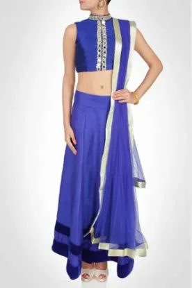 Picture of indian lehenga choli skirt wedding bridal bollywood bl,