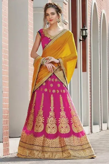 Picture of indian lehenga choli wedding bridal women party wear p,