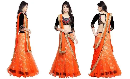 Picture of indian lehenga women wedding bollywood party dress desi