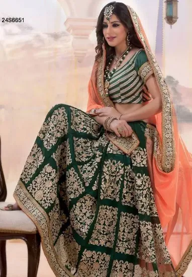 Picture of indian pakistani bollywood designer saree blouse weddin