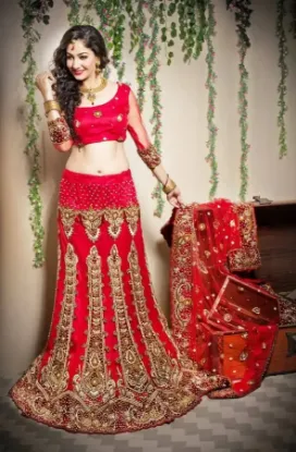 Picture of indian pakistani bridal lehenga choli designer maroon ,