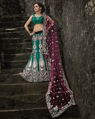 Picture of indian pakistani bridal lehenga choli wedding party we,