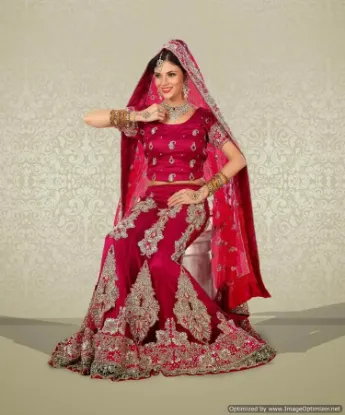 Picture of indian pakistani bridal lehenga ethnic designer leheng,