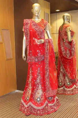 Picture of indian pakistani bridal lehenga ethnic designer lehenga