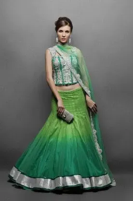 Picture of indian pakistani bridal lehenga ethnic designer lehenga