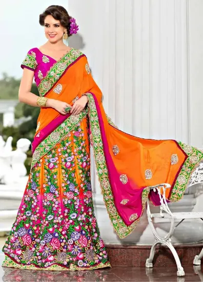 Picture of indian pakistani bridal lehenga ethnic designer lehenga