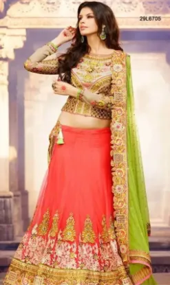 Picture of indian pakistani bridal lehenga ethnic designer lehenga