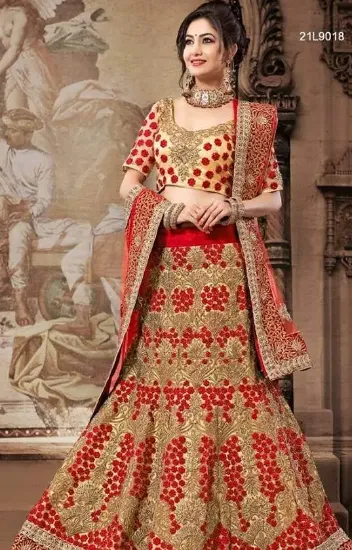 Picture of indian pakistani bridal lehenga ethnic designer lehenga