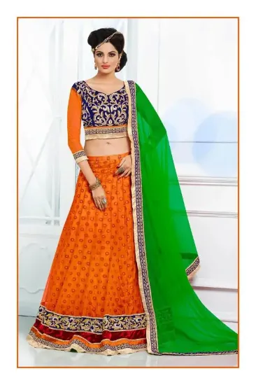 Picture of indian pakistani bridal lehenga gown wedding party wea,