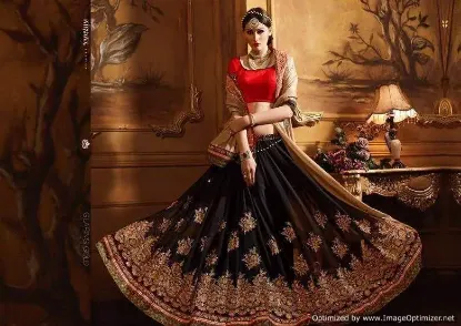 Picture of indian pakistani bridal wedding lehenga designer ethnic