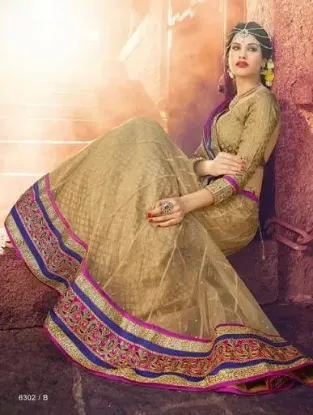 Picture of indian pakistani floral lehenga choli wedding designer,