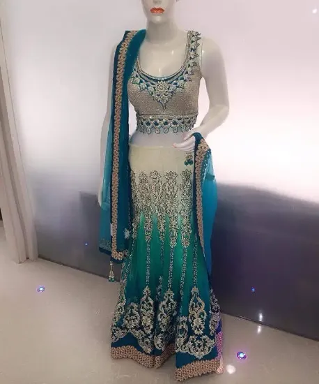 Picture of indian pakistani lehenga choli party wear dress for mo,