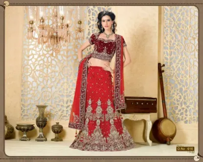 Picture of indian pakistani wedding designer lehenga party dress b