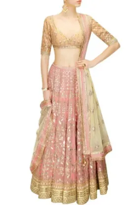 Picture of indian pakistani wedding lehenga choli designer lehenga