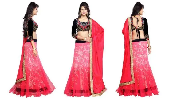 Picture of indian party bollywood women designer pakistani lehenga