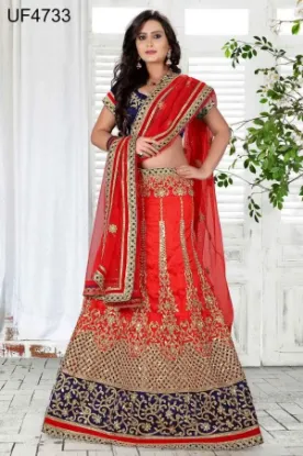 Picture of indian partywear wedding traditional choli lehenga desi