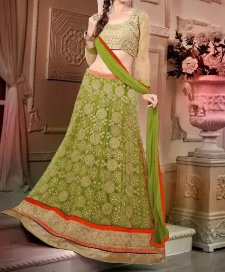 Picture of indian saree designer eid special bollywood lehenga wea