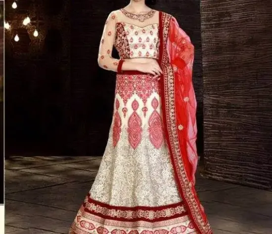 Picture of indian sari designer party dress lehenga saree bollywo,