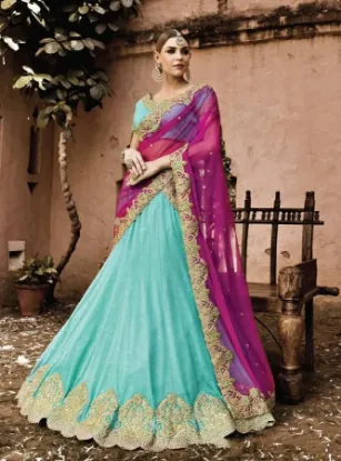 Picture of indian sari designer party dress lehenga saree bollywoo