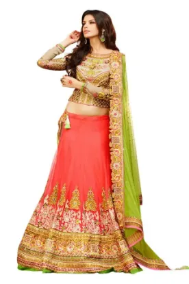 Picture of indian sari designer party wear pakistani saree lehenga