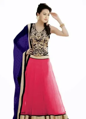 Picture of indian silk house lehengachaniya choli,choli,lehenga,be