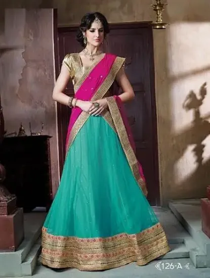 Picture of indian wedding pakistani party wear designer lehenga ch