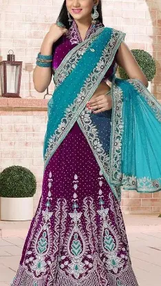 Picture of indian wedding party wear designer lehenga pakistani br